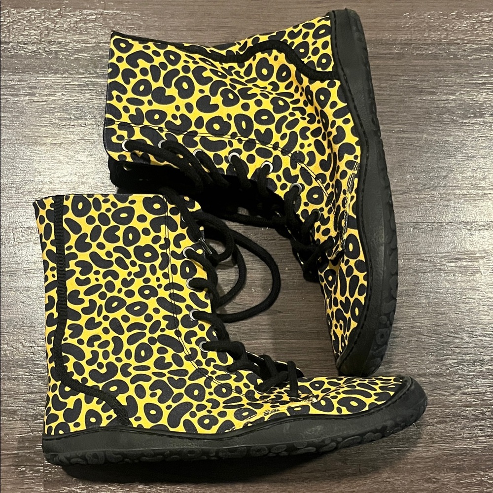 Leopard Print High-Top Women's Shoes